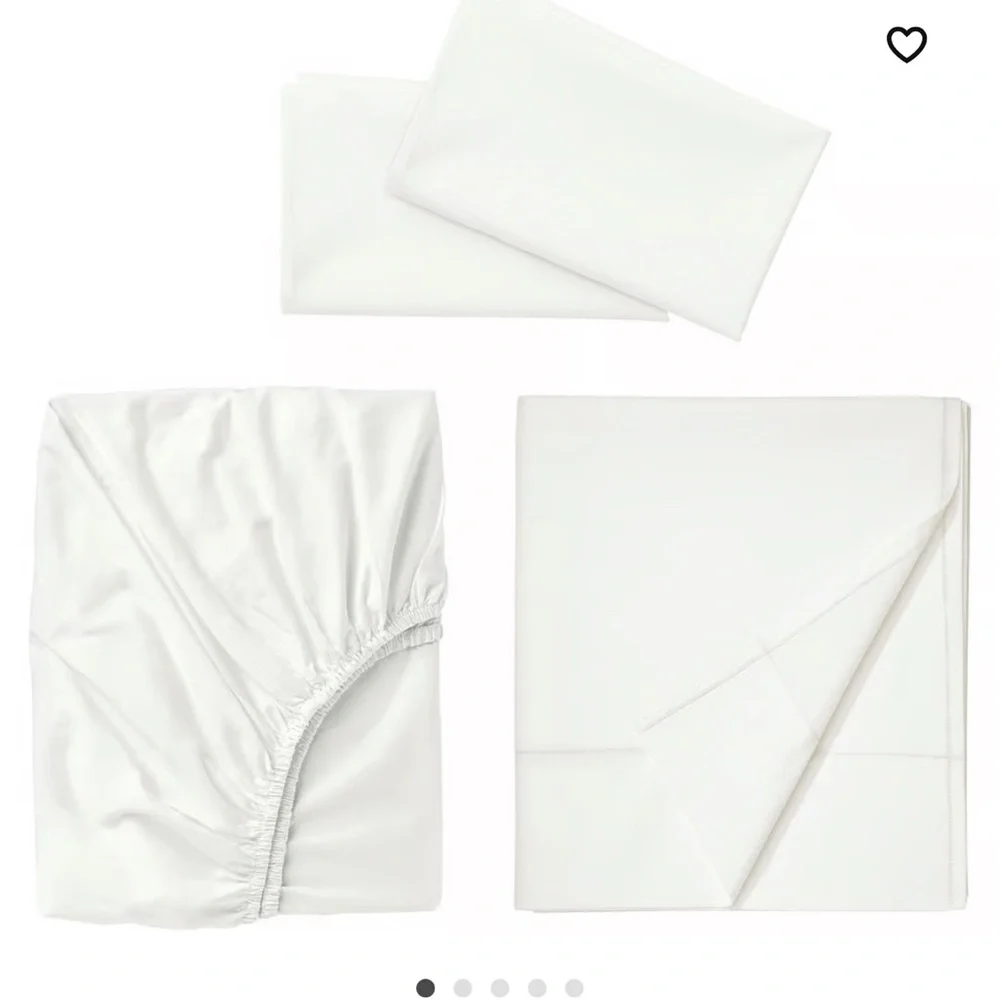 IKEA White Bedding Sheet Set